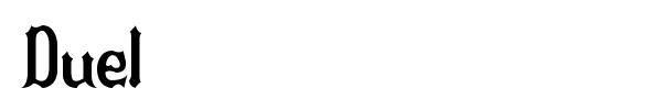 Duel font