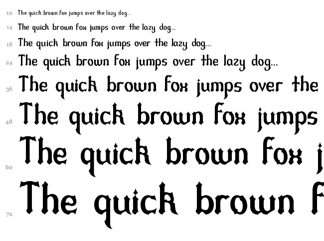 Duel font waterfall