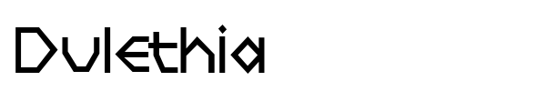 Dulethia font