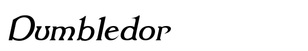 Dumbledor font preview
