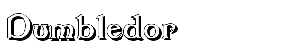 Dumbledor font preview
