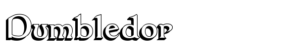 Dumbledor font preview