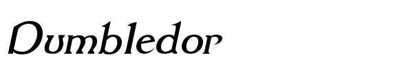 Dumbledor font preview
