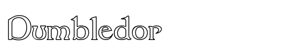 Dumbledor font preview