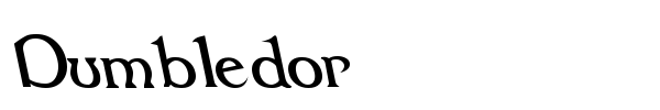 Dumbledor font preview