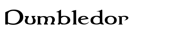 Dumbledor font preview