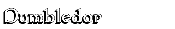 Dumbledor font preview