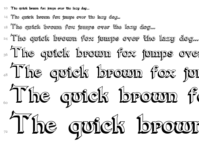 Dumbledor font waterfall
