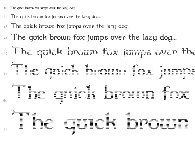 Dumbledor font waterfall