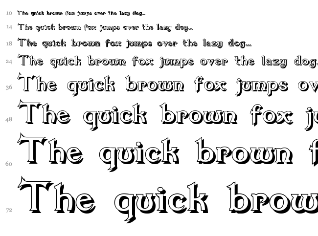 Dumbledor font waterfall