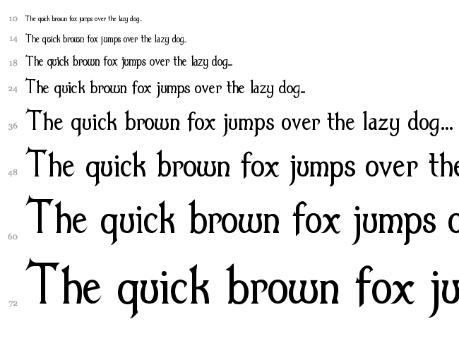 Dumbledor font waterfall