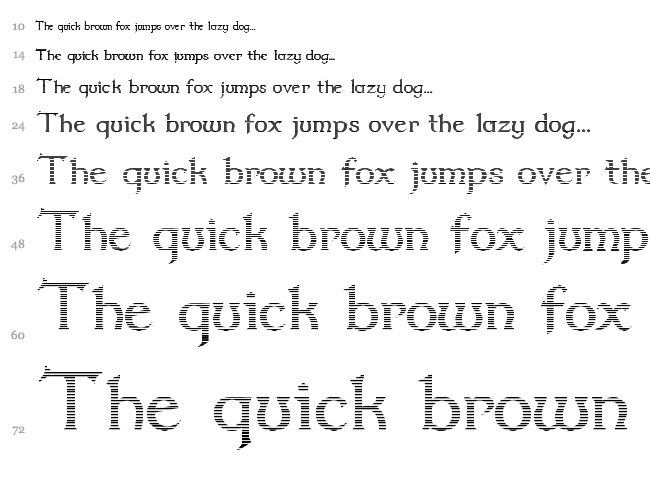 Dumbledor font waterfall