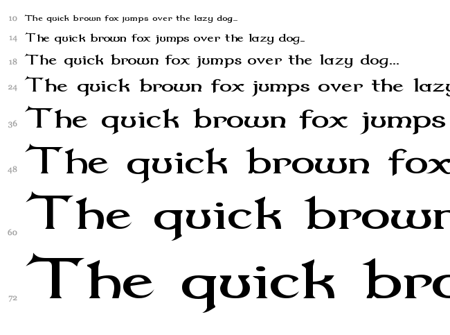 Dumbledor font waterfall