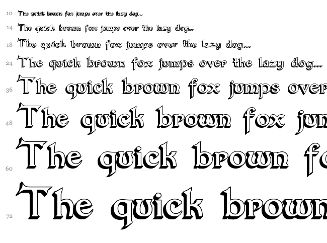 Dumbledor font waterfall