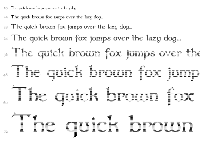 Dumbledor font waterfall