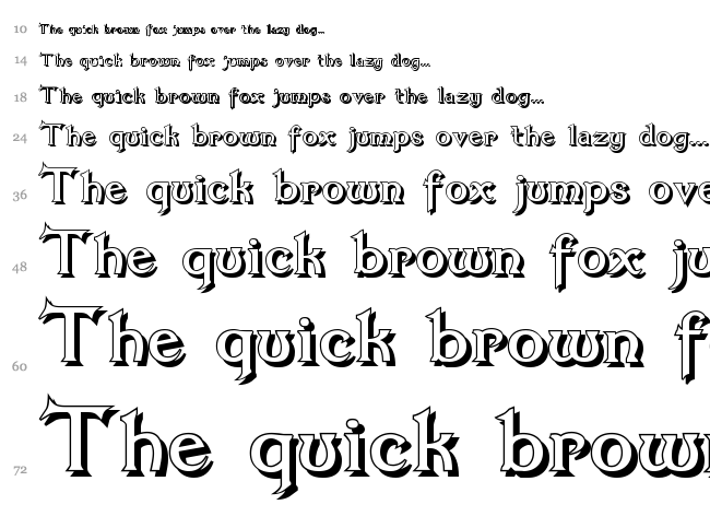 Dumbledor font waterfall