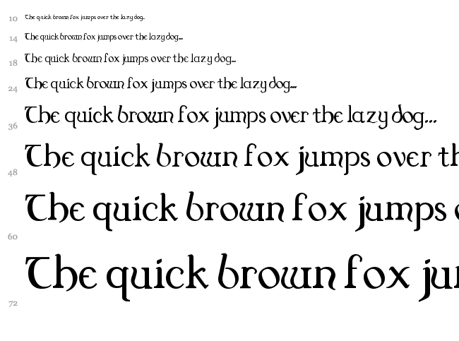 Dungeon font waterfall