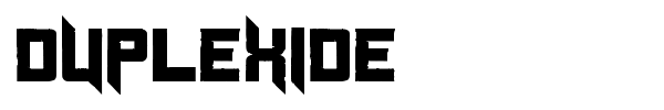 Duplexide font