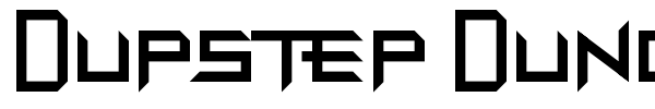 Dupstep Dungeons font