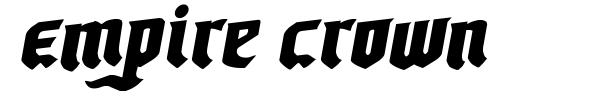 Empire Crown font