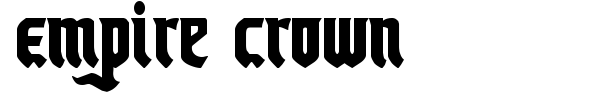 Empire Crown font preview