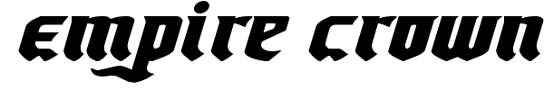 Empire Crown font preview