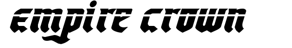 Empire Crown font preview
