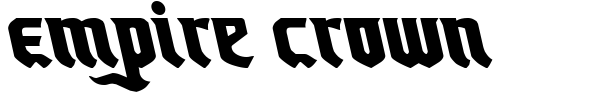 Empire Crown font preview