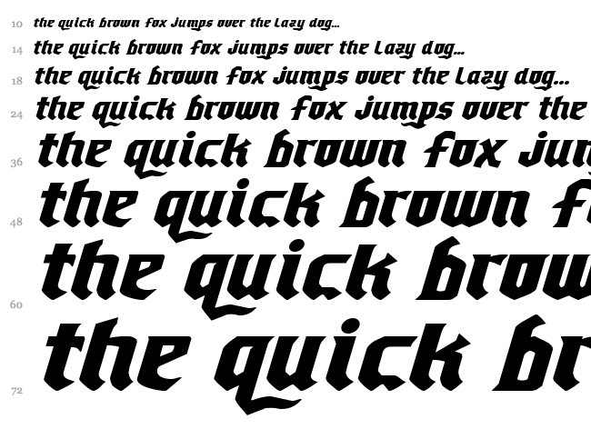 Empire Crown font waterfall
