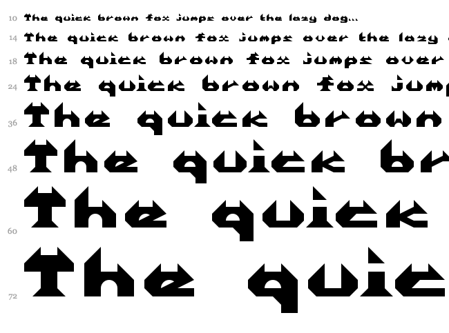 Enrealhorns font waterfall
