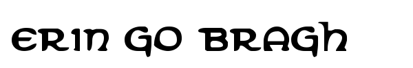 Erin Go Bragh font