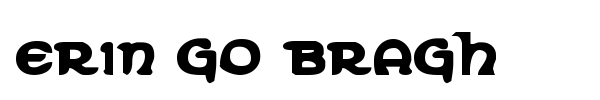 Erin Go Bragh font preview