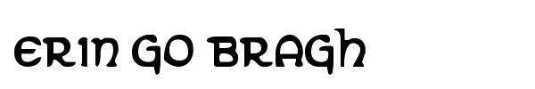 Erin Go Bragh font preview