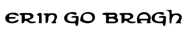 Erin Go Bragh font preview