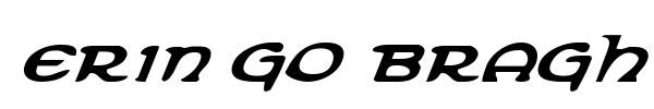Erin Go Bragh font preview