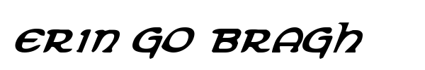 Erin Go Bragh font preview