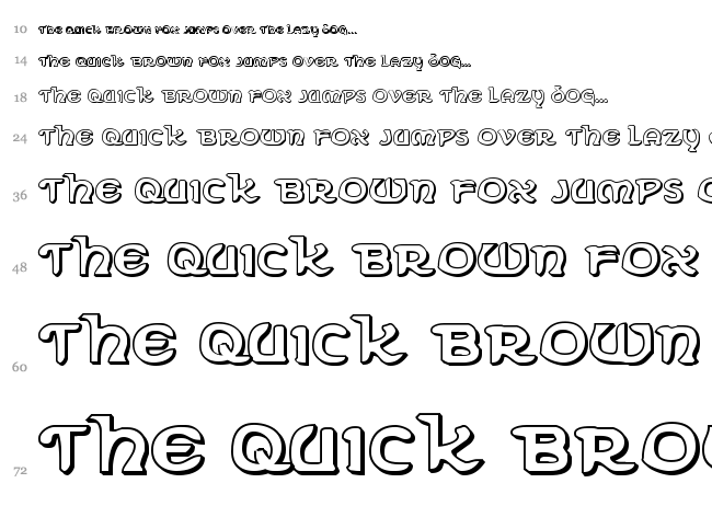 Erin Go Bragh font waterfall