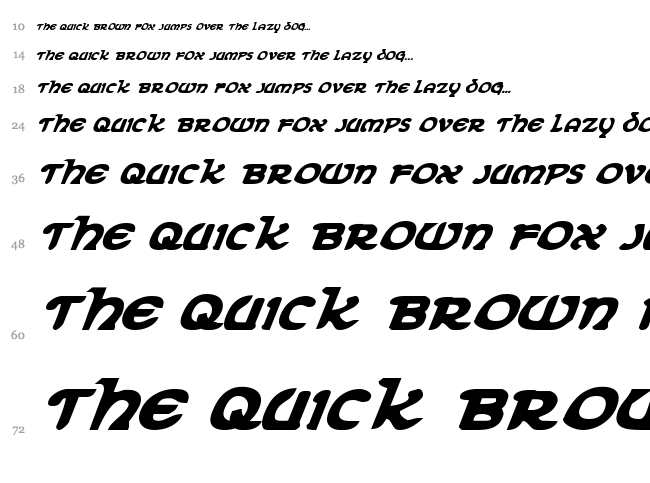 Erin Go Bragh font waterfall