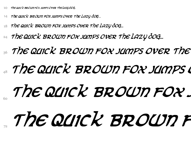 Erin Go Bragh font waterfall
