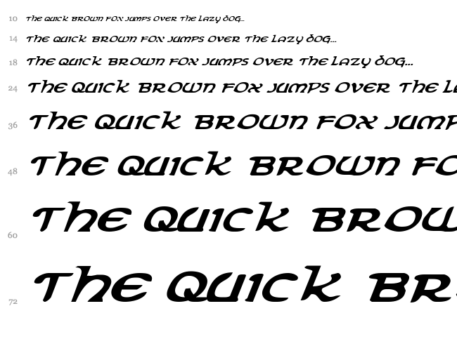Erin Go Bragh font waterfall