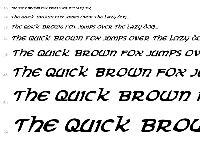 Erin Go Bragh font waterfall