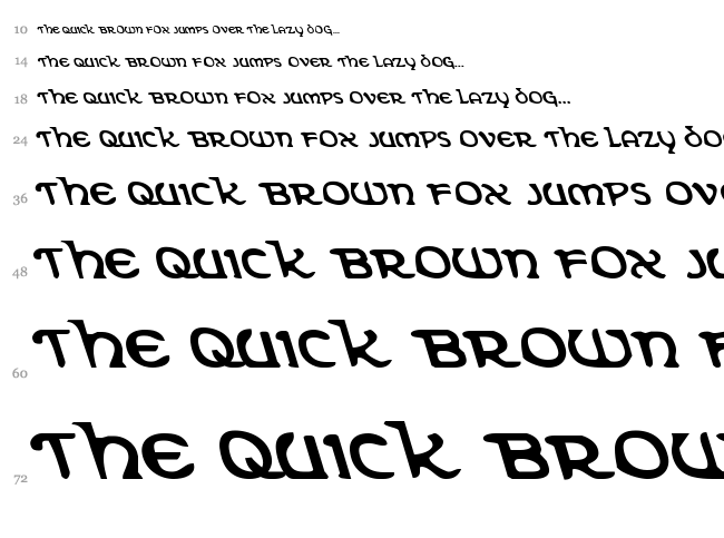 Erin Go Bragh font waterfall