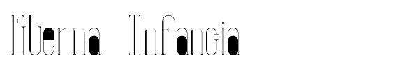 Eterna Infancia font