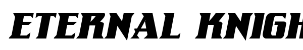 Eternal Knight font preview