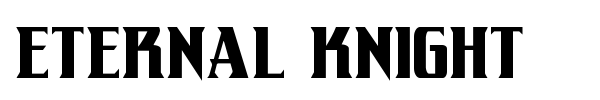 Eternal Knight font preview