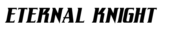 Eternal Knight font preview