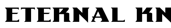 Eternal Knight font preview