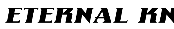 Eternal Knight font preview