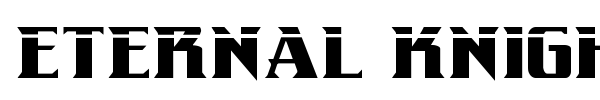 Eternal Knight font preview