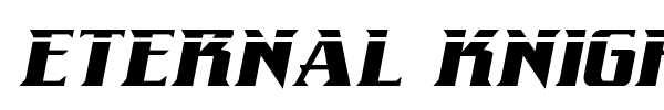 Eternal Knight font preview